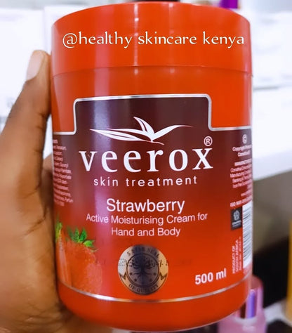 Veerox Strawberry Moisturizer Hand & Body Cream