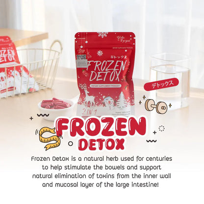 Frozen Detox Dietary Supplement 2 In 1 For Flat Tummy/Slimming/Weight Loss