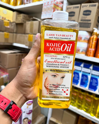 Laiou Yan Beauty Kojic acid whitening body and face oil-1000ml