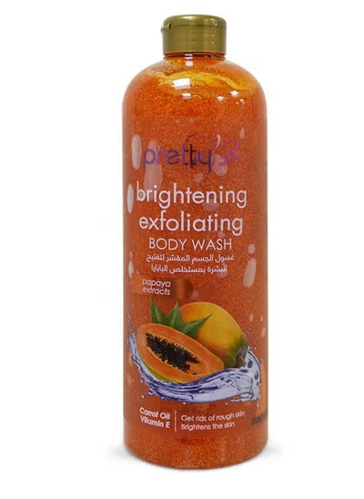 Pretty Be Brightening Exfoliating Body Wash Papaya Extracts