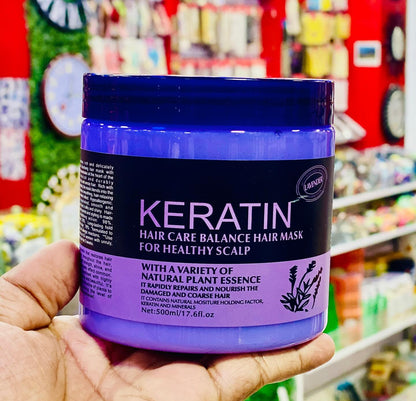 Keratin Hair Care Balance Lavender Hair Mask for Healthy Scalp (1000ml)