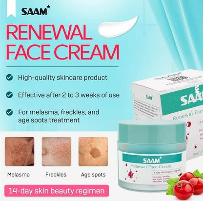 🔥ORIGINAL Saam Renewal Face Cream with QR CODE , BUY 1 GET 1 EXTRA FREE 🔥