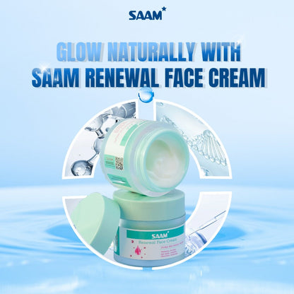 🔥 ORDER 1, WE SEND 2 — SAAM Renewal Face Cream | Anti-Ageing + Deep Hydration + Glowing Skin | KSh 4,500