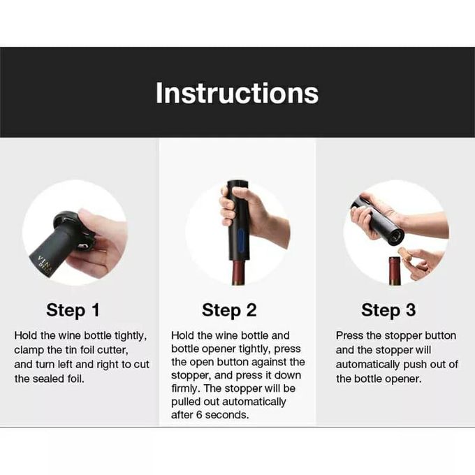 Electric Wine Opener Set