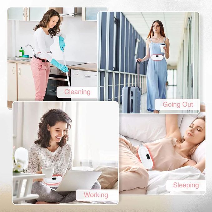 Rechargeable Menstrual Heating Pad – Period Pain Relief for Back &Abdomen