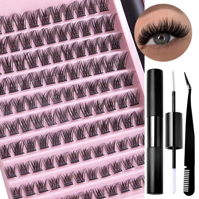 DIY Lash Extension Kit – 120pcs Single Cluster False Eyelashes