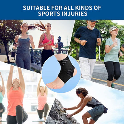 Ankle Support Brace with Adjustable Compression Strap