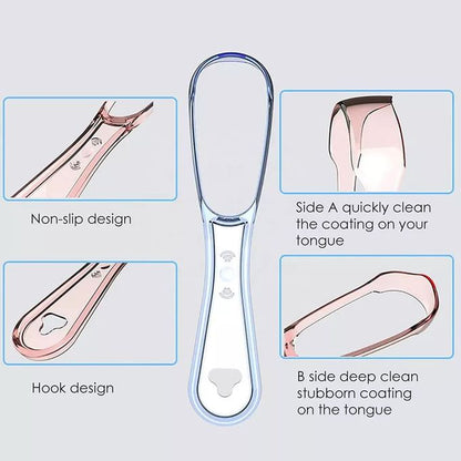 Tongue Scraper – 100% BPA Free Effective Tongue Brush Tool for Bad Breath Treatment