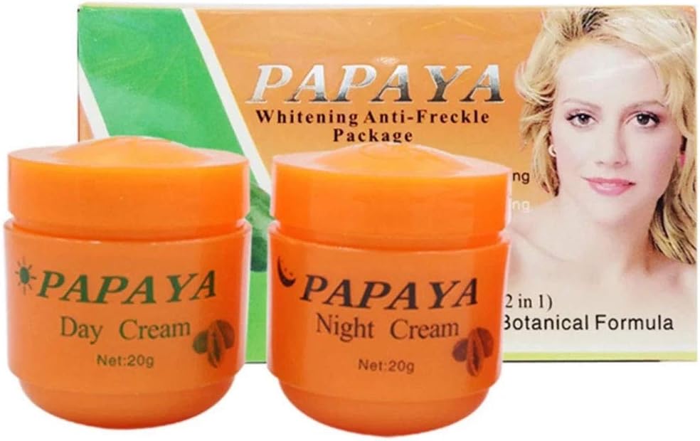 Feique Papaya Whitening Anti-Freckle Package (Day and Night Cream)