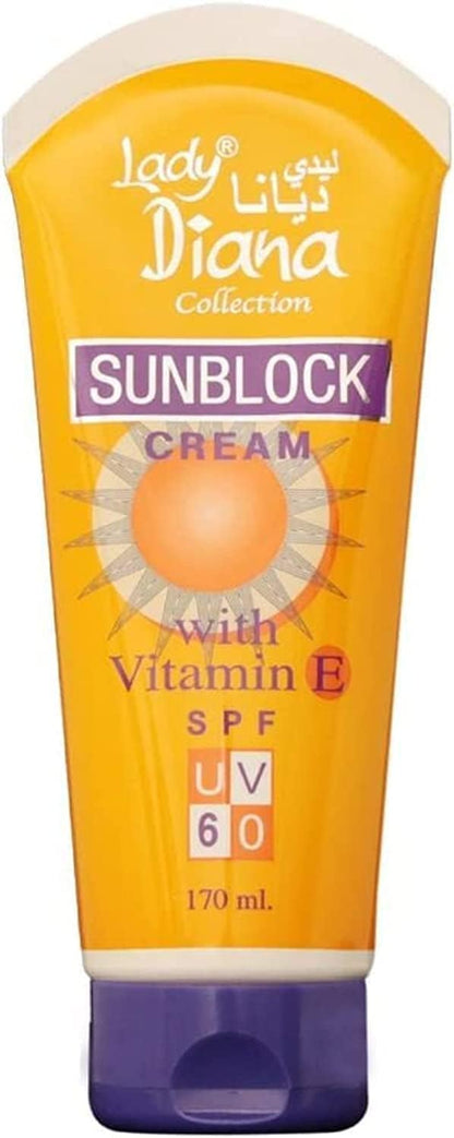 Lady Diana Sunblock Cream With Vitamin Spf Uv 40 170Ml