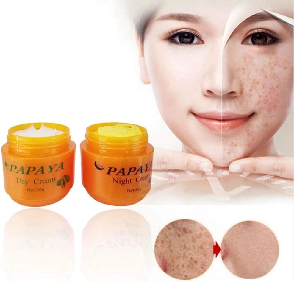 Feique Papaya Whitening Anti-Freckle Package (Day and Night Cream)