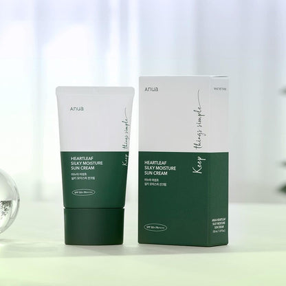 Anua Heartleaf Silky Moisture Sun Cream