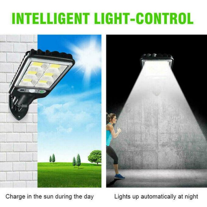 Jingxin LED Solar Flood Light – Motion Sensor Security Wall & Yard Lamp