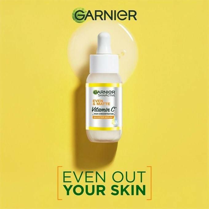Garnier Even Tone Day Kit: Cleansing Foam + Day Vitamin C Serum + Protective Cream SPF 30