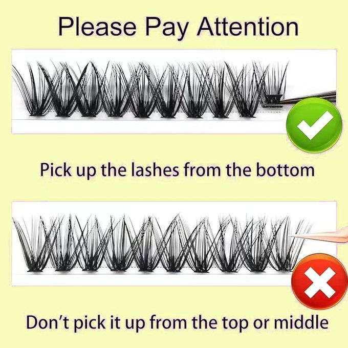 DIY Lash Extension Kit – 120pcs Single Cluster False Eyelashes
