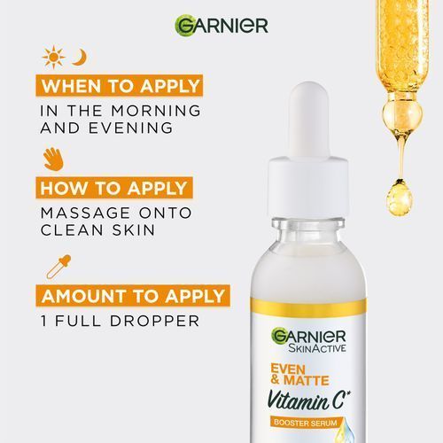 Garnier Even & Matte Vitamin C Booster Serum 30ml.