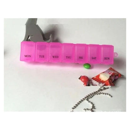 7 Day Weekly Pill Organizer Box – Daily Medicine Storage Dispenser