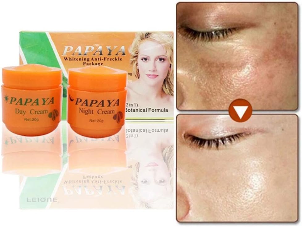 Feique Papaya Whitening Anti-Freckle Package (Day and Night Cream)