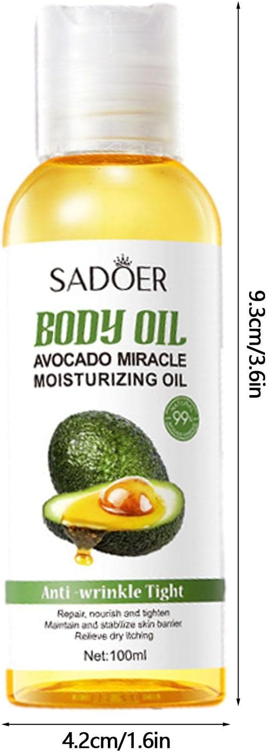 Sadoer Body Oil Avocado Miracle Moisturizing Oil