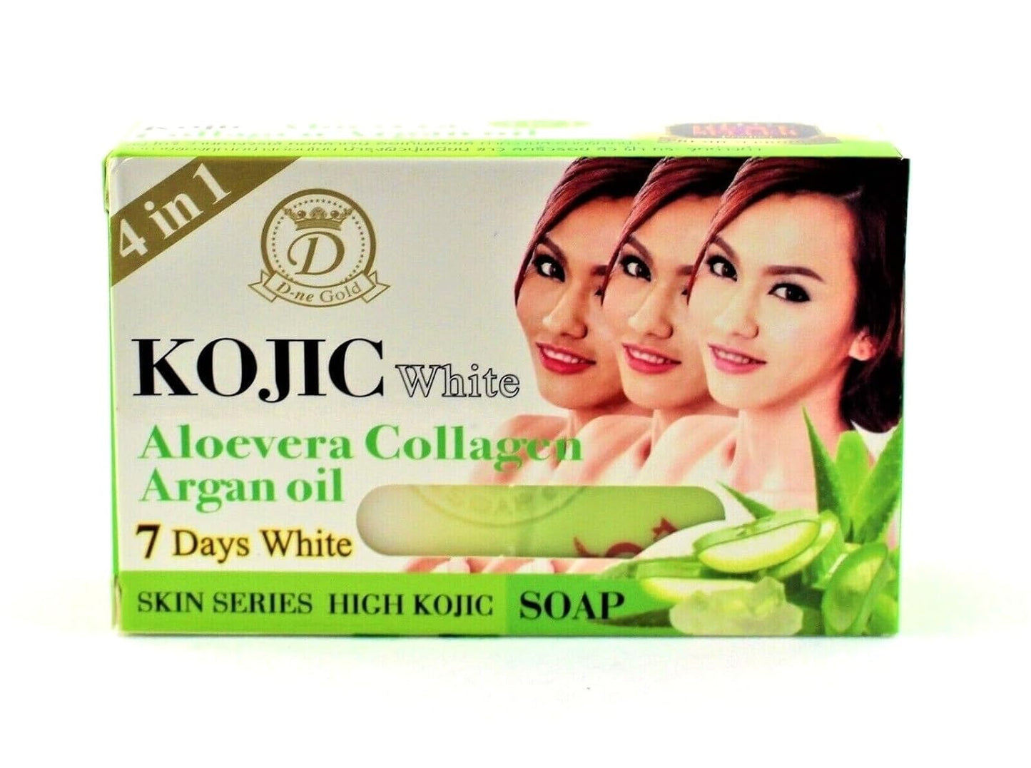 Kojic White Aloevera Collagen Argan Oil 7days Lightening Kojic Soap