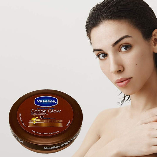 Vaseline Cocoa Glow Cocoa Butter Body Cream.