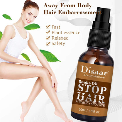 Disaar Hair Growth Inhibitor Snake Oil Stop Hair For Body Face Legs