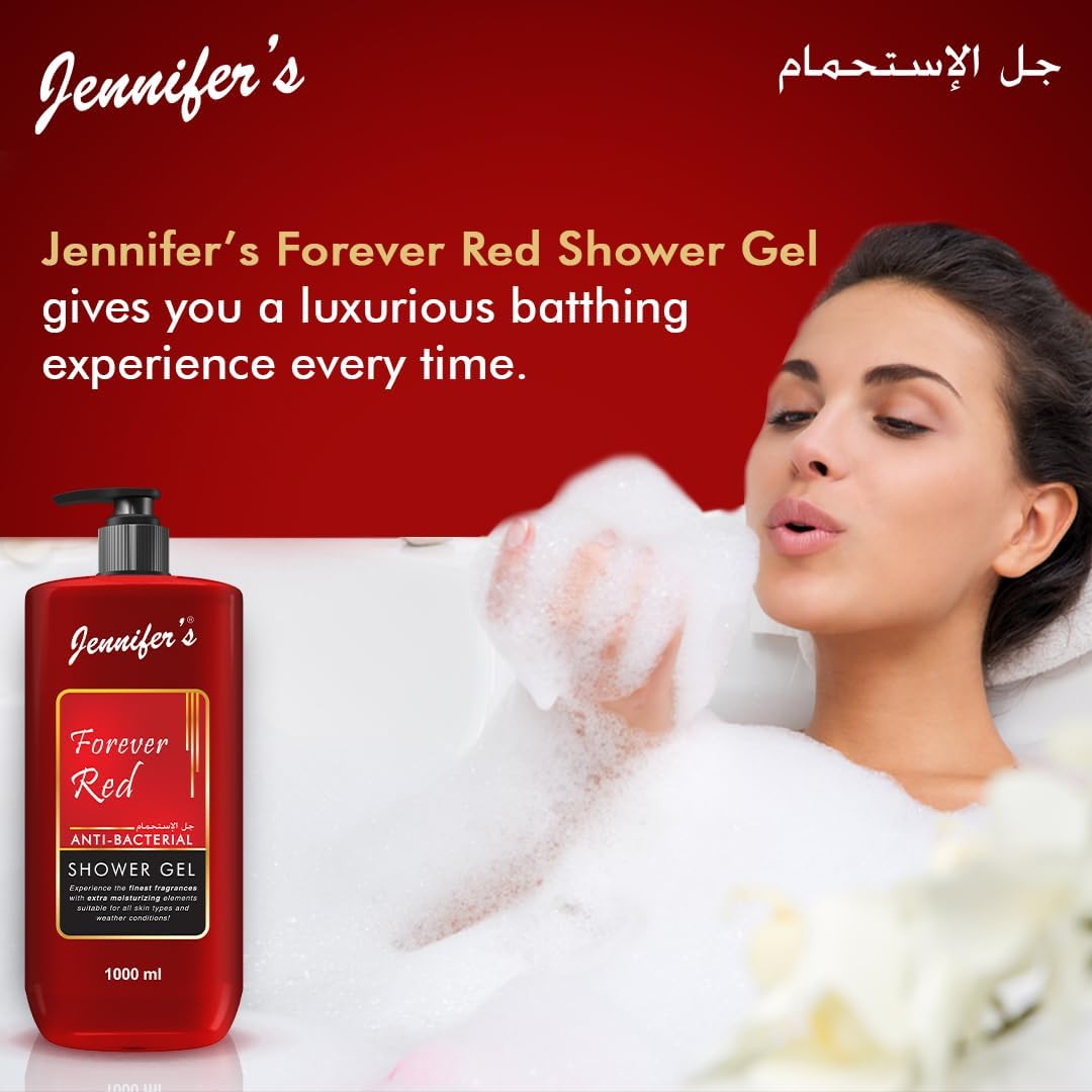 Jennifer's Forever Red Anti-Bacterial Shower Gel