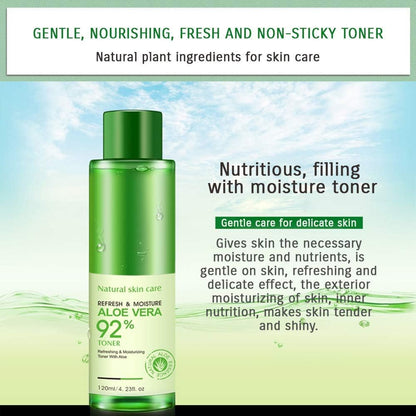 BIOAQUA 92% Aloe Vera Refresh Moisturizing Toner