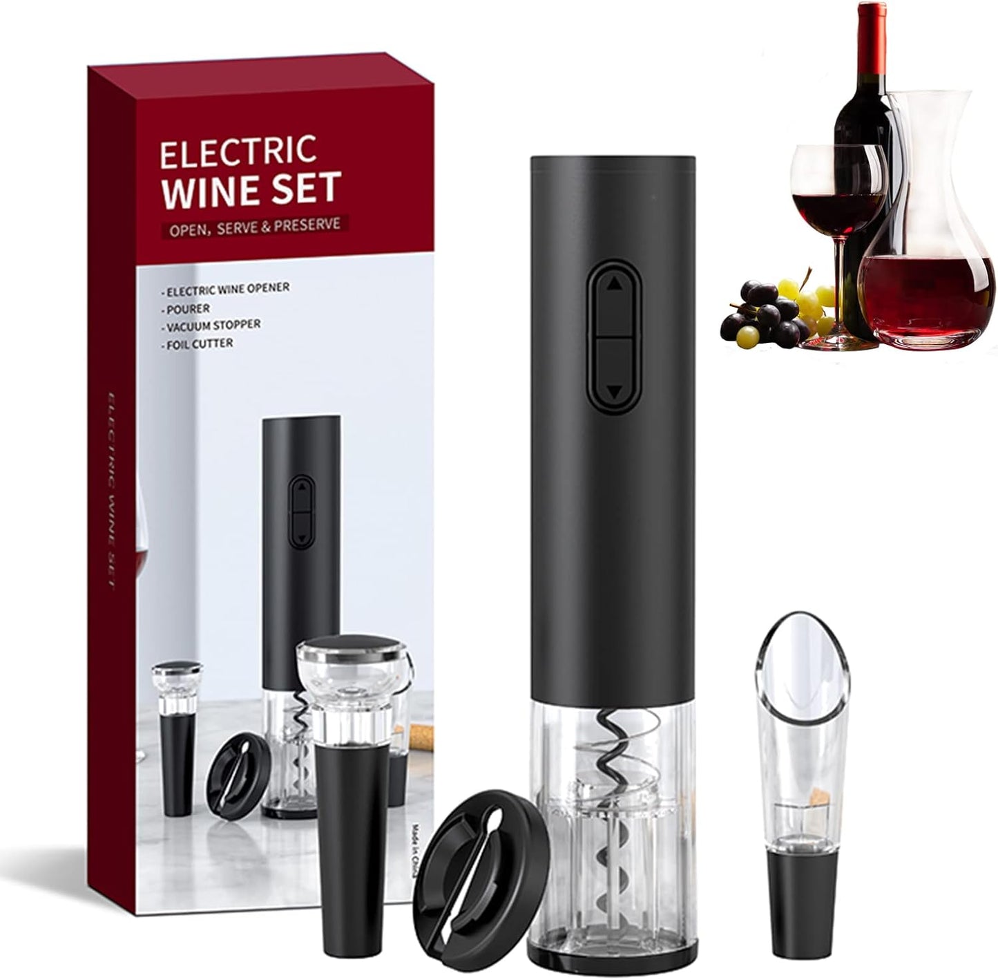 Electric Wine Opener Set