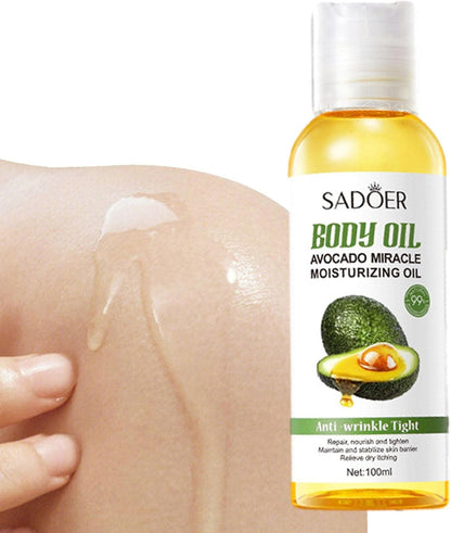 Sadoer Body Oil Avocado Miracle Moisturizing Oil