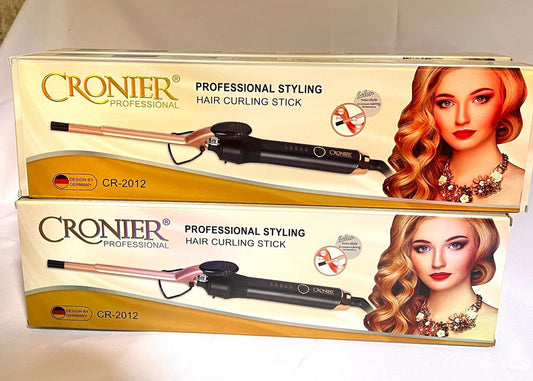 Cronier Professional Hair Curler Tongs – LCD Digital Wand Curling Stick
