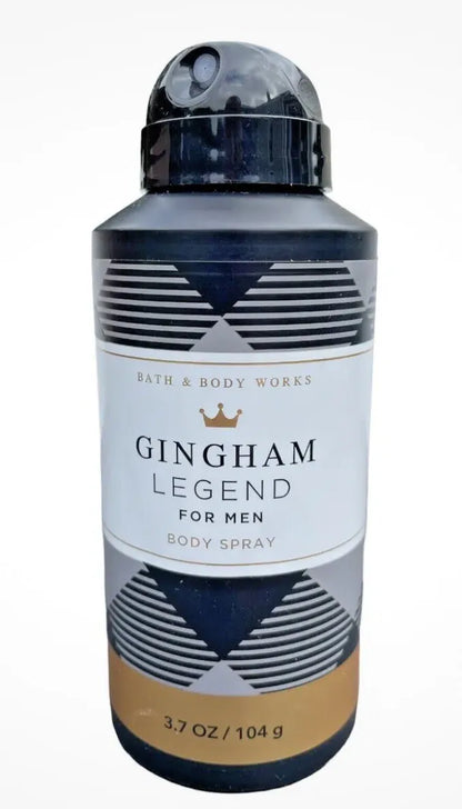 Bath & Body Works Gingham Legend Body Spray for Men (3.7 fl oz)