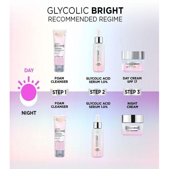 L'Oréal Glycolic Bright Instant Glowing Serum - 30ml