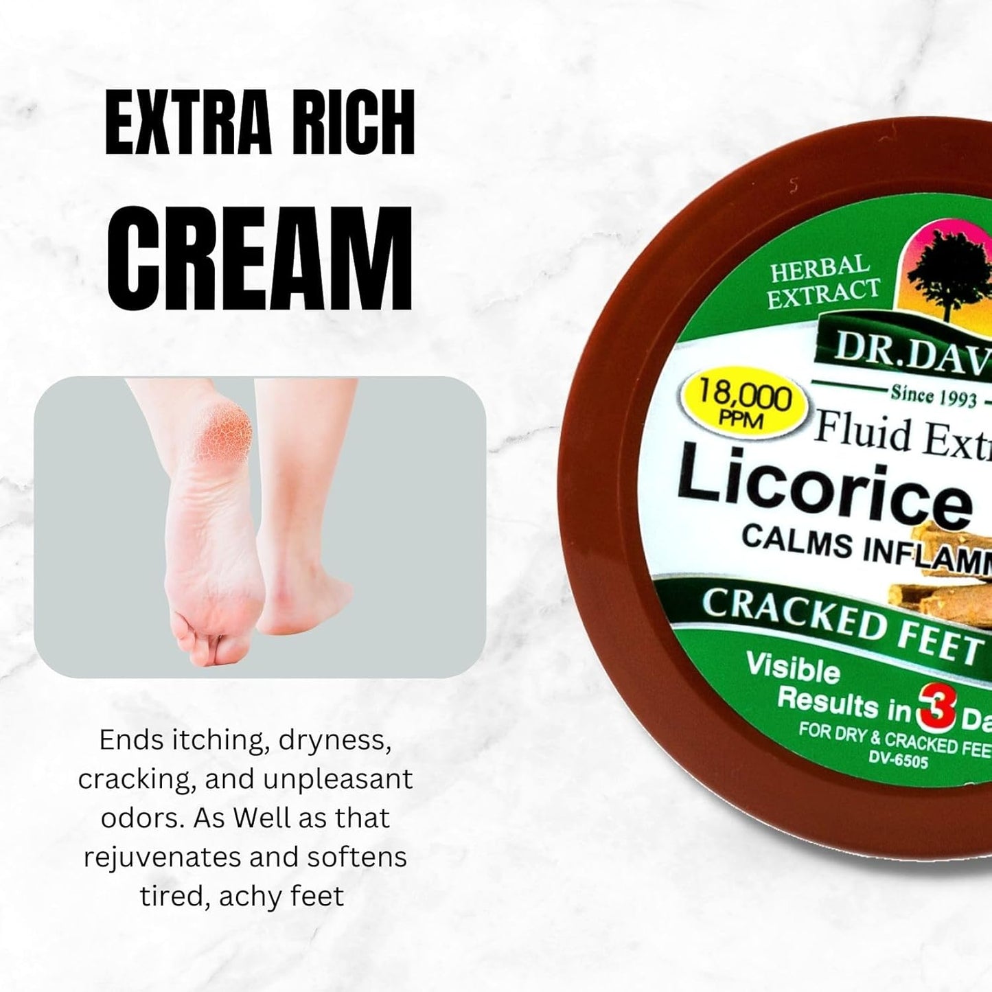 Dr. Davey Licorice Root Feet Repair Cream