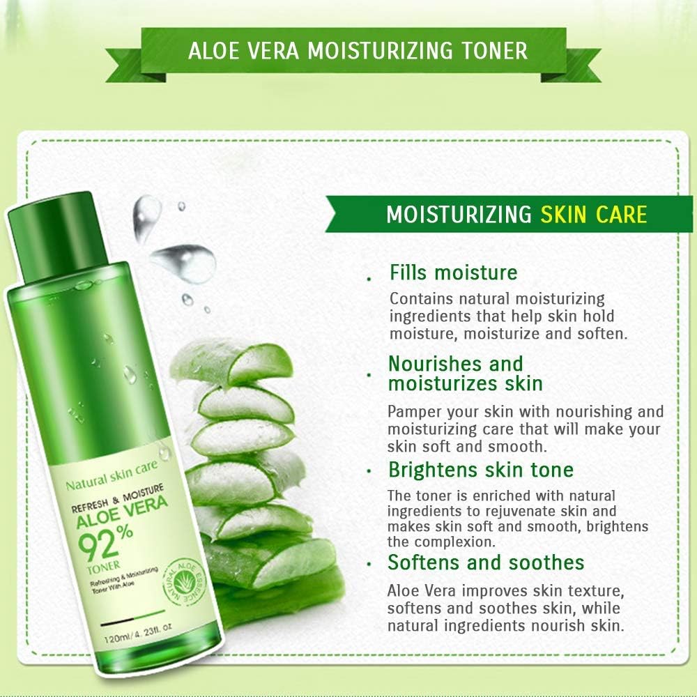 BIOAQUA 92% Aloe Vera Refresh Moisturizing Toner