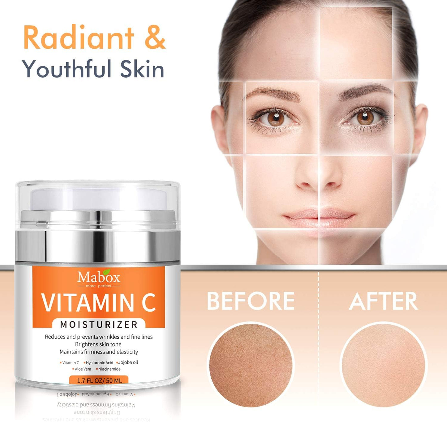 Mabox Vitamin C Moisturizer Anti-Aging & Wrinkle Cream