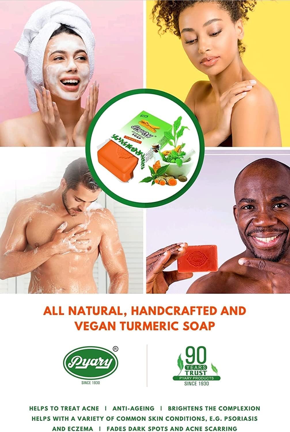 Pyary Ayurvedic Soap (Turmeric) 75g