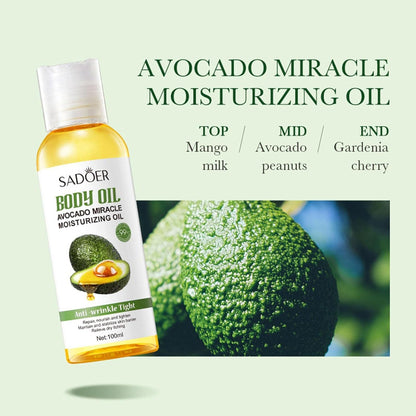 Sadoer Body Oil Avocado Miracle Moisturizing Oil