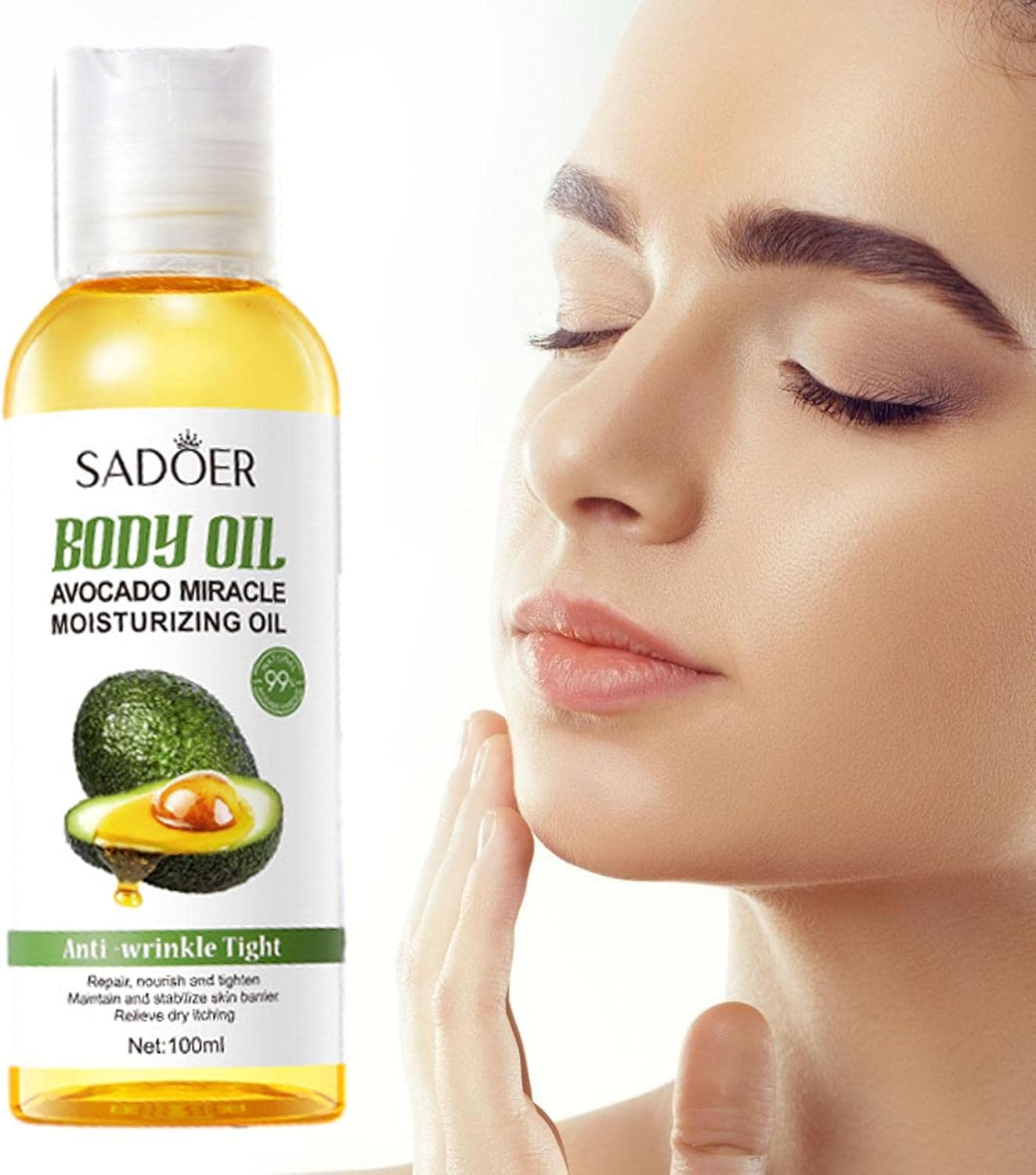 Sadoer Body Oil Avocado Miracle Moisturizing Oil