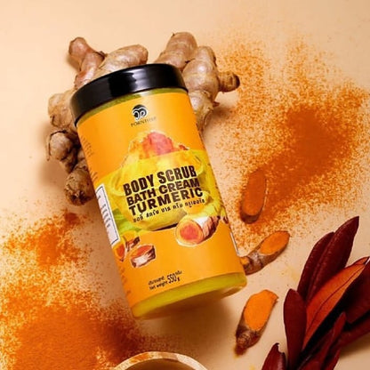 PORNTHAP BODY SCRUB BATH CREAM TURMERIC