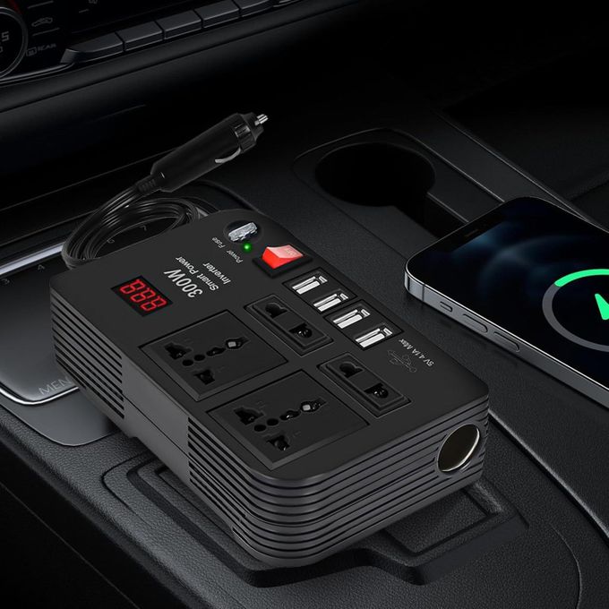 300W Car Power Inverter – DC 12V to AC 220V