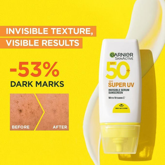 Garnier SkinActive Super UV Invisible Sunscreen SPF50 with Vitamin C