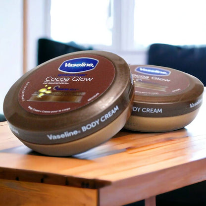 Vaseline Cocoa Glow Cocoa Butter Body Cream.