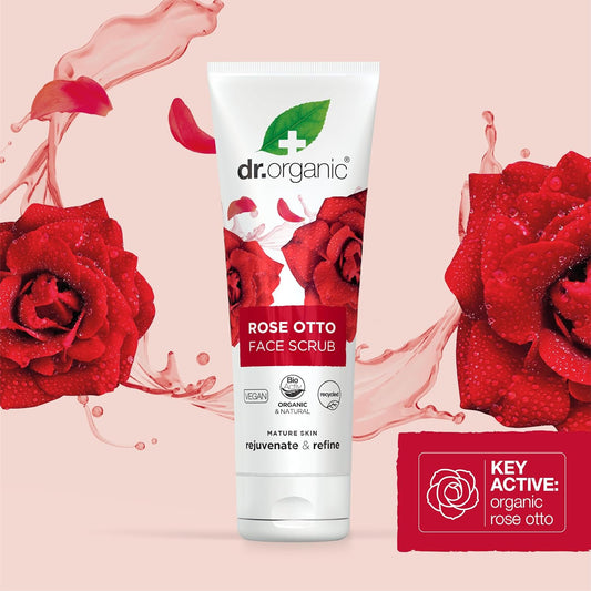 Dr. Organic rose otto face scrub