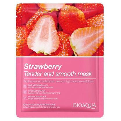 BIOAQUA 8 Pcs Fruit Plant Extract Essence Facial Mask Set