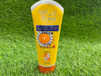 Lady Diana Sunblock Cream With Vitamin Spf Uv 40 170Ml