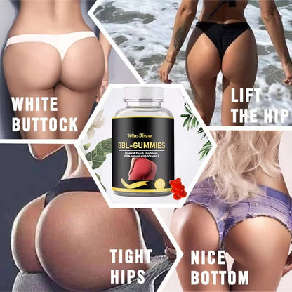 WINS TOWN Super Butt Booster gummies Butt Enlarging Maca gummy for Lifting Firming bubble Butt Hip enhance