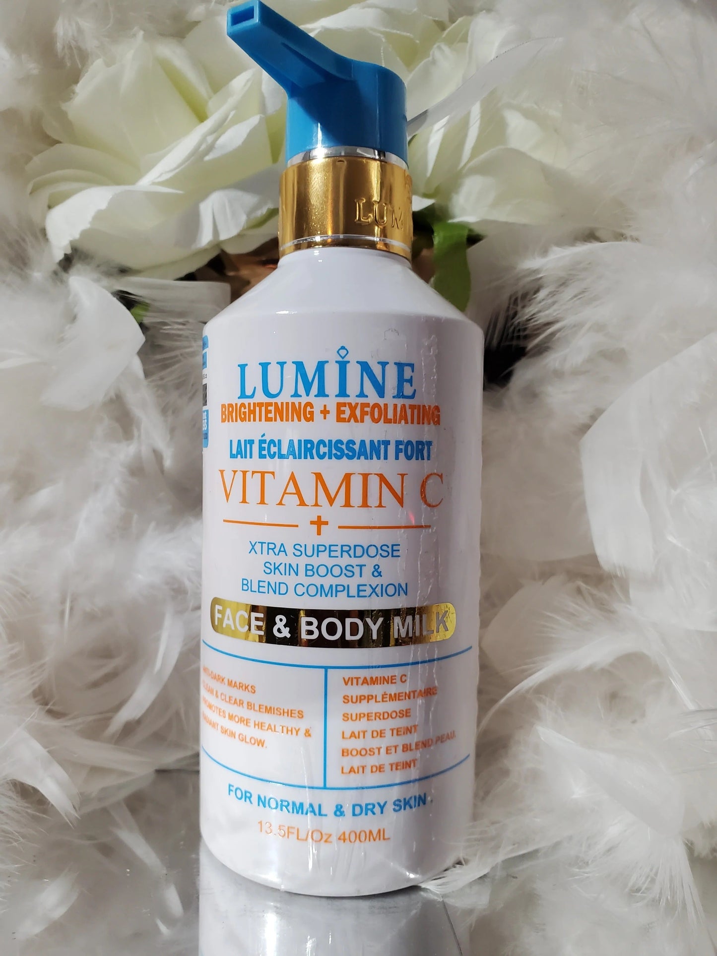 Lumine Brightening + Exfoliating Vitamin C Face And Body Milk - 400ml