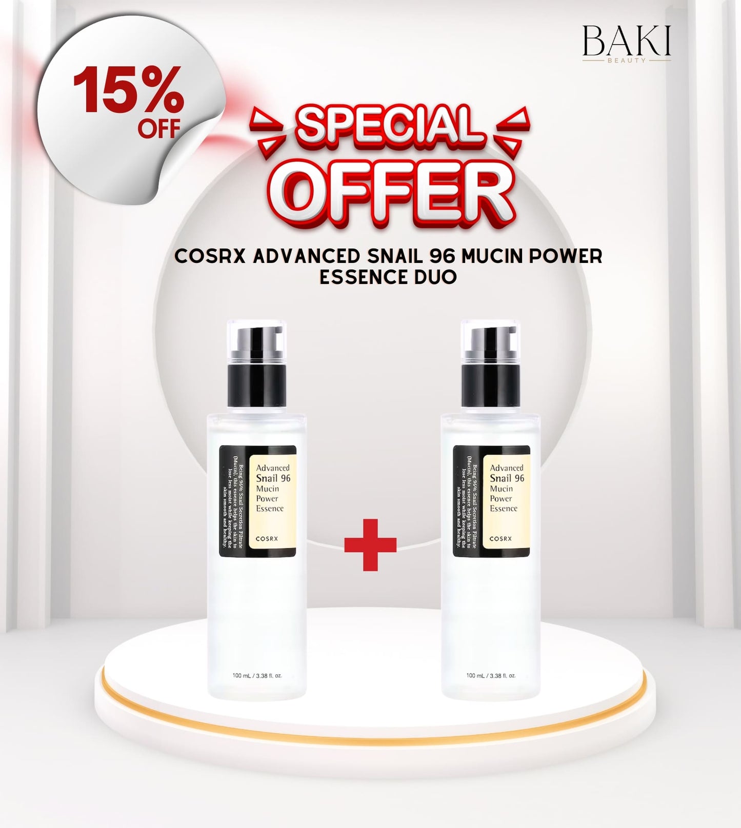 Cosrx Advanced Snail 96 Mucin Power Essence – 100ml DUO