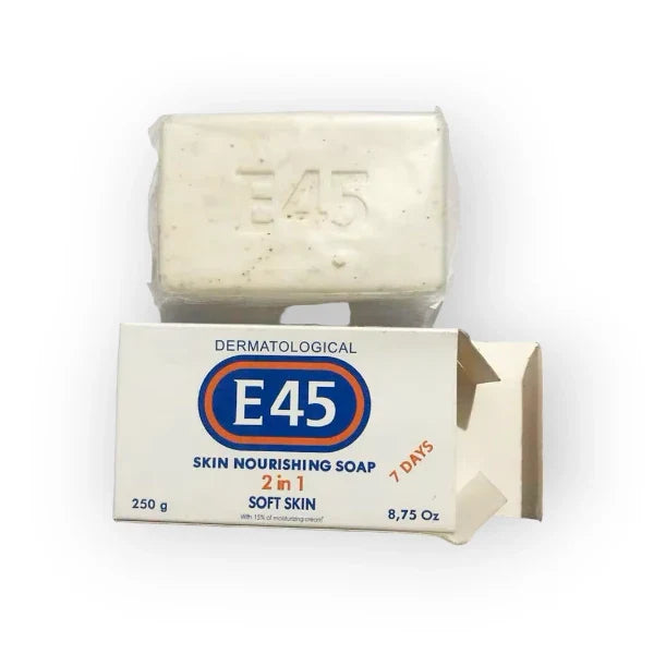 E45 Dermatological Skin Nourishing Soap For Soft Skin, 250g